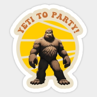 Yeti To Party Sticker